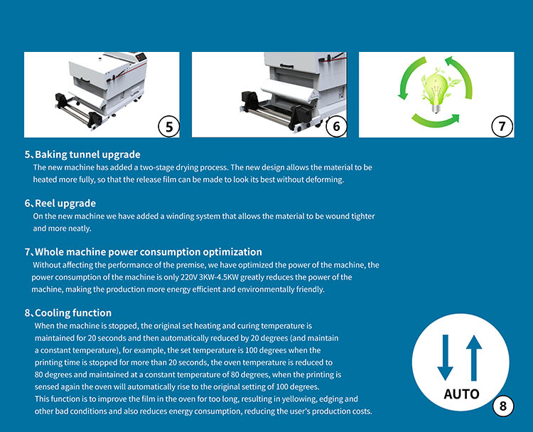 Détail de la machine à secouer dtf