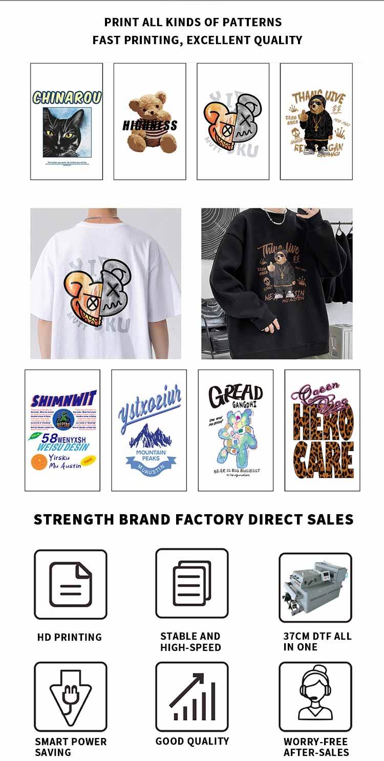 Application de l'imprimante A3 dtf tout en un