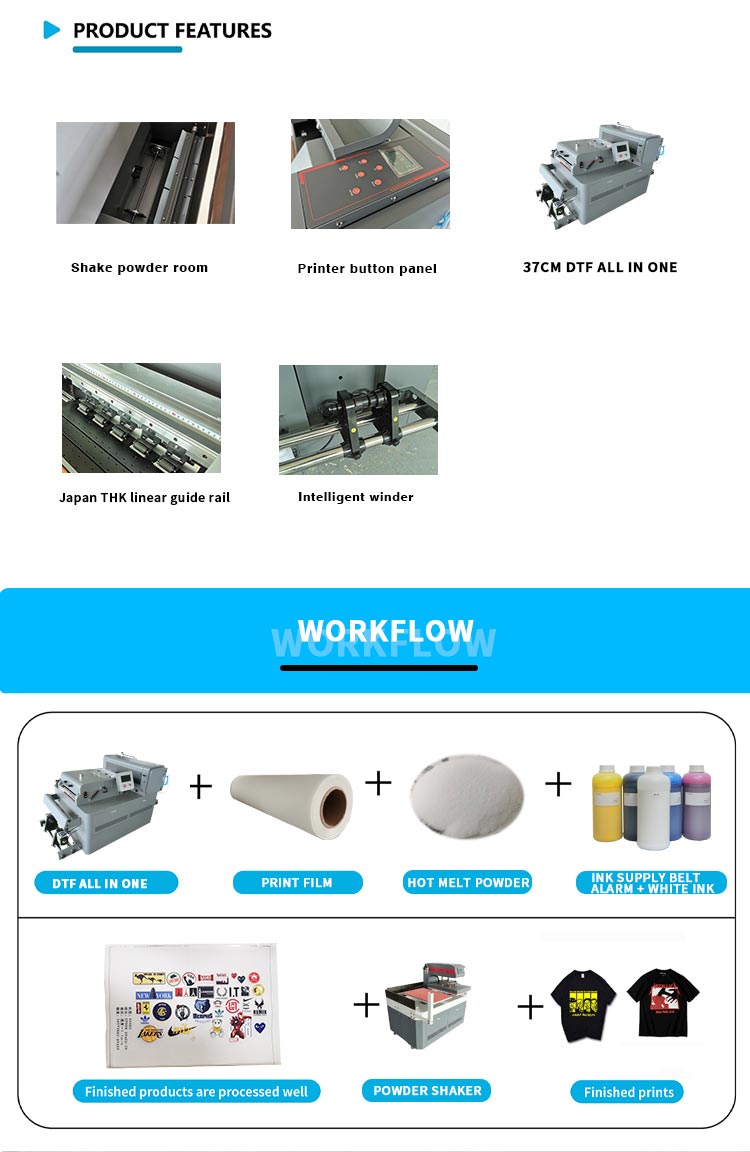 Avantage de l'imprimante A3 dtf tout en un