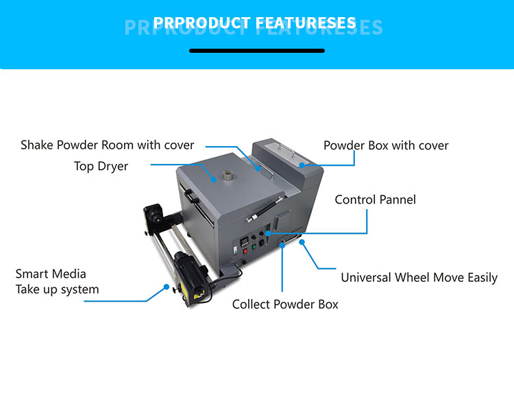Détail du shaker A3 dtf