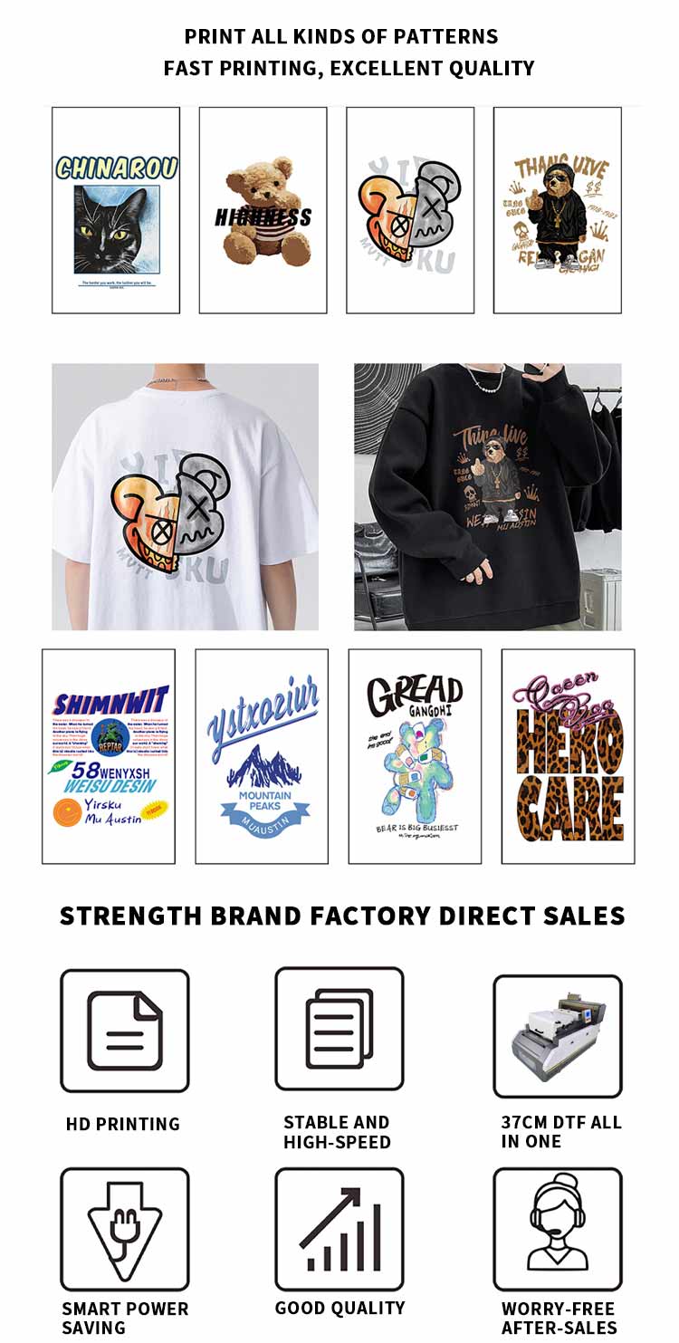 Application de l'imprimante A3 dtf tout en un