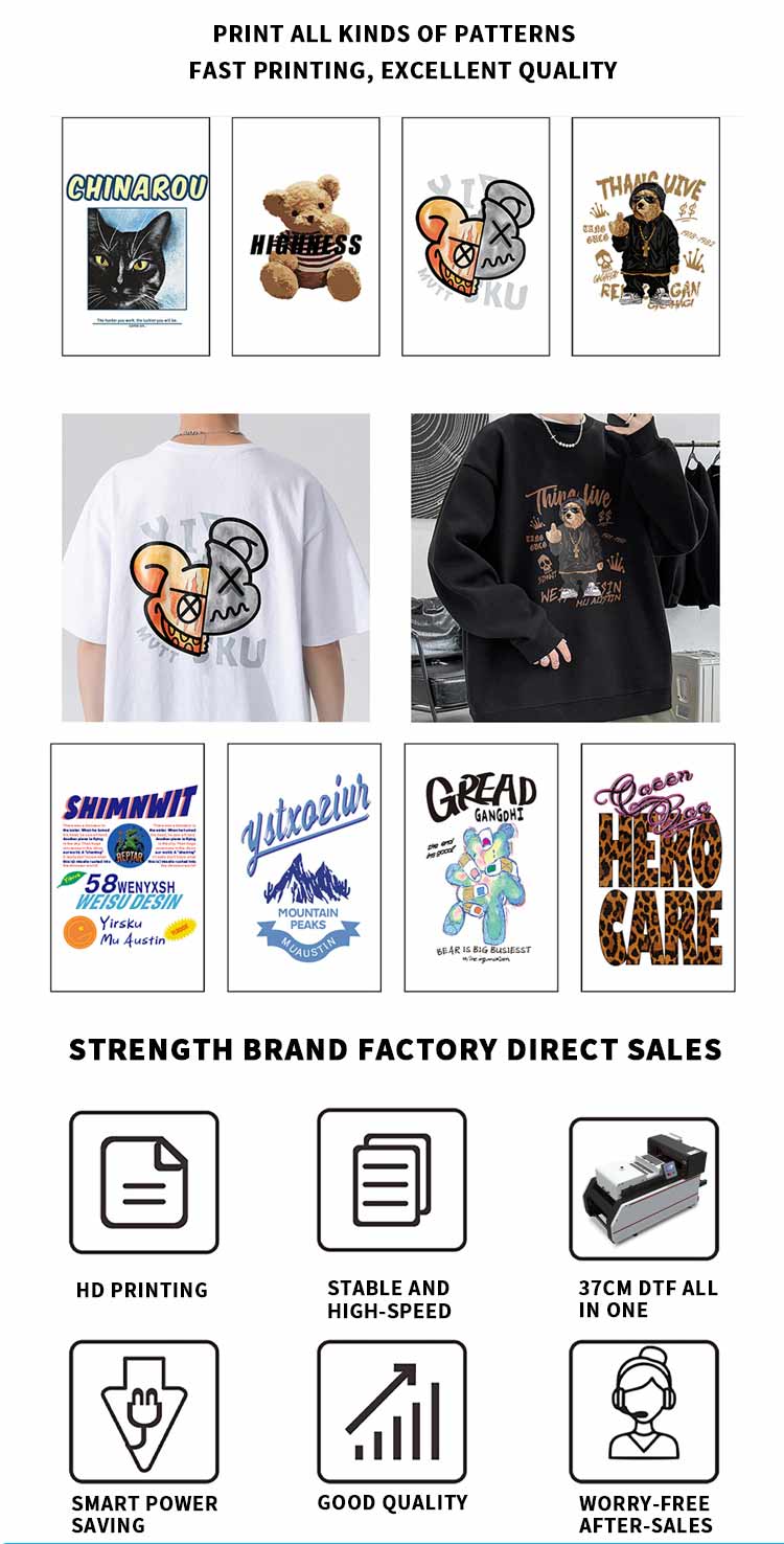 Application de l'imprimante A3 dtf tout en un