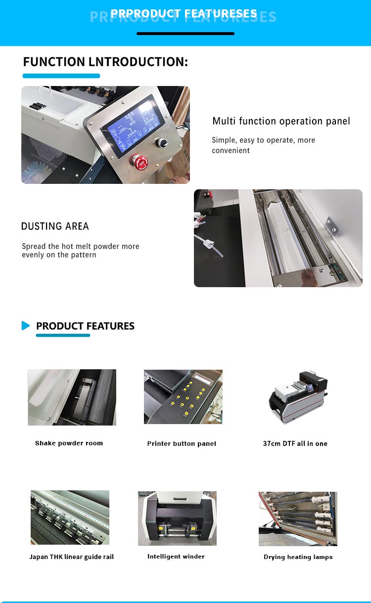 Avantage de l'imprimante A3 dtf tout en un